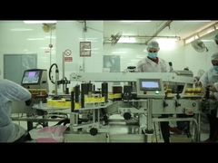 स्वचालित उच्च गति दो पक्ष ग्लास जार बोतल लेबलिंग मशीन